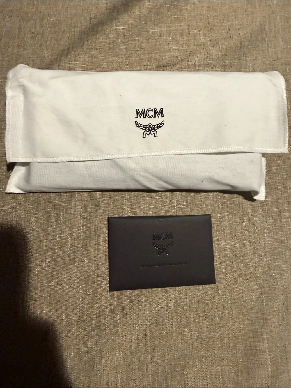 MCM Patricia Visetos Wallet on a Chain (WOC) Black/Red Leather Crossbody Clutch